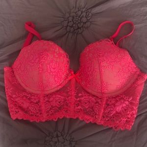 Hot Pink Longline Bra
